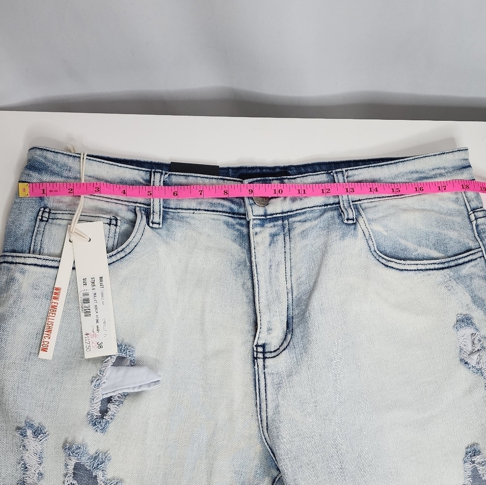 Sale‼️Distressed Light Blue Jeans - Picture 3 of 5